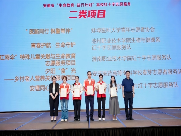 喜报｜我系师生在安徽省红十字会“生命教育・益行计划” 高校红十字志愿服务项目中荣获佳绩